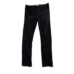 Paige Skyline Straight Jeans Black Made in USA Size 31